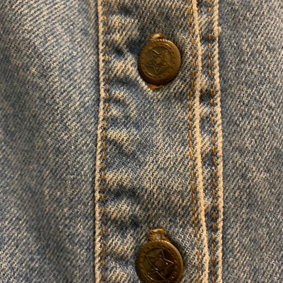 Vintage denim button up maxi skirt - Picture 4 of 4